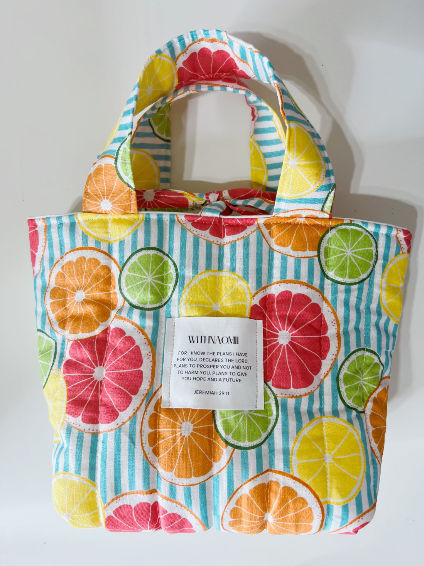 Jeremiah 29:11 the fruit mini bag (summer citrus)