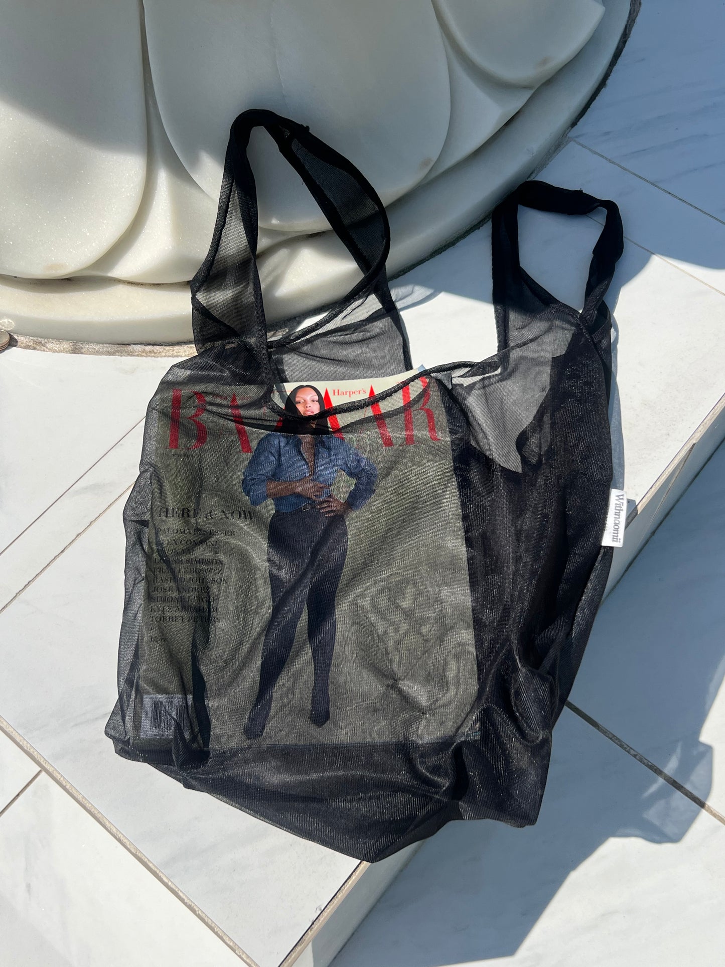 The T-shirt shopping black bag