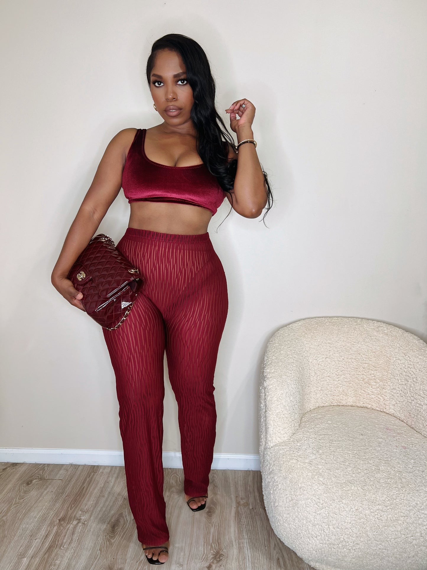 The classic velvet crop tank