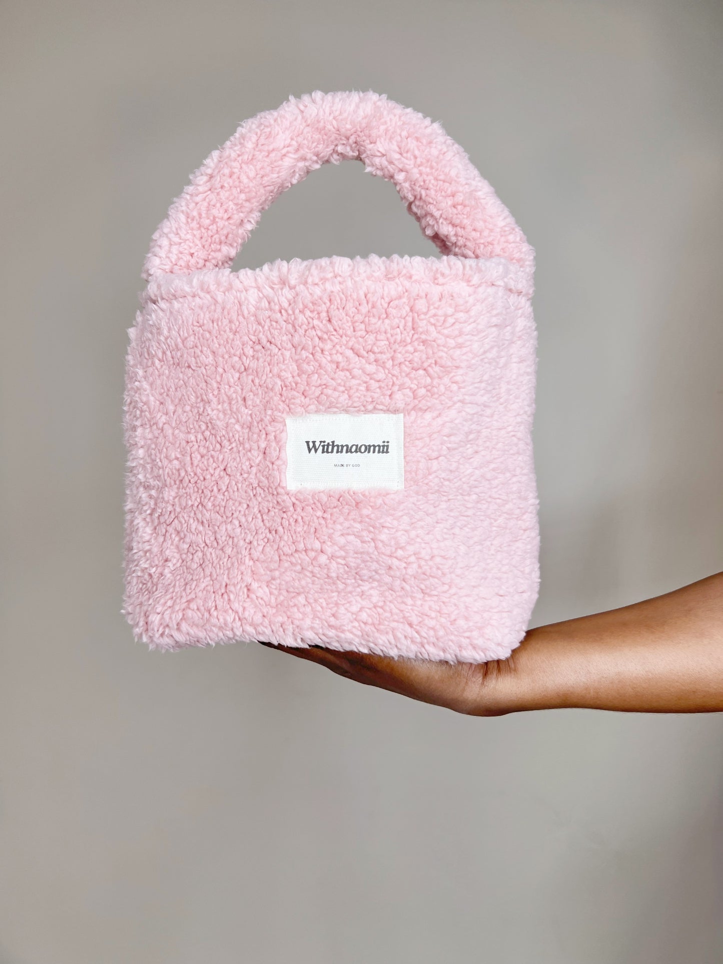 Basically not basic tote bag blush