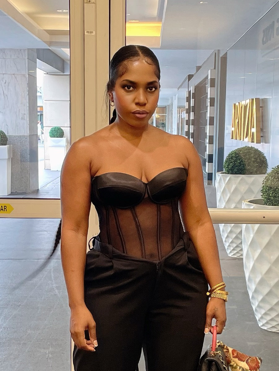 Hot body adjustable corset top
