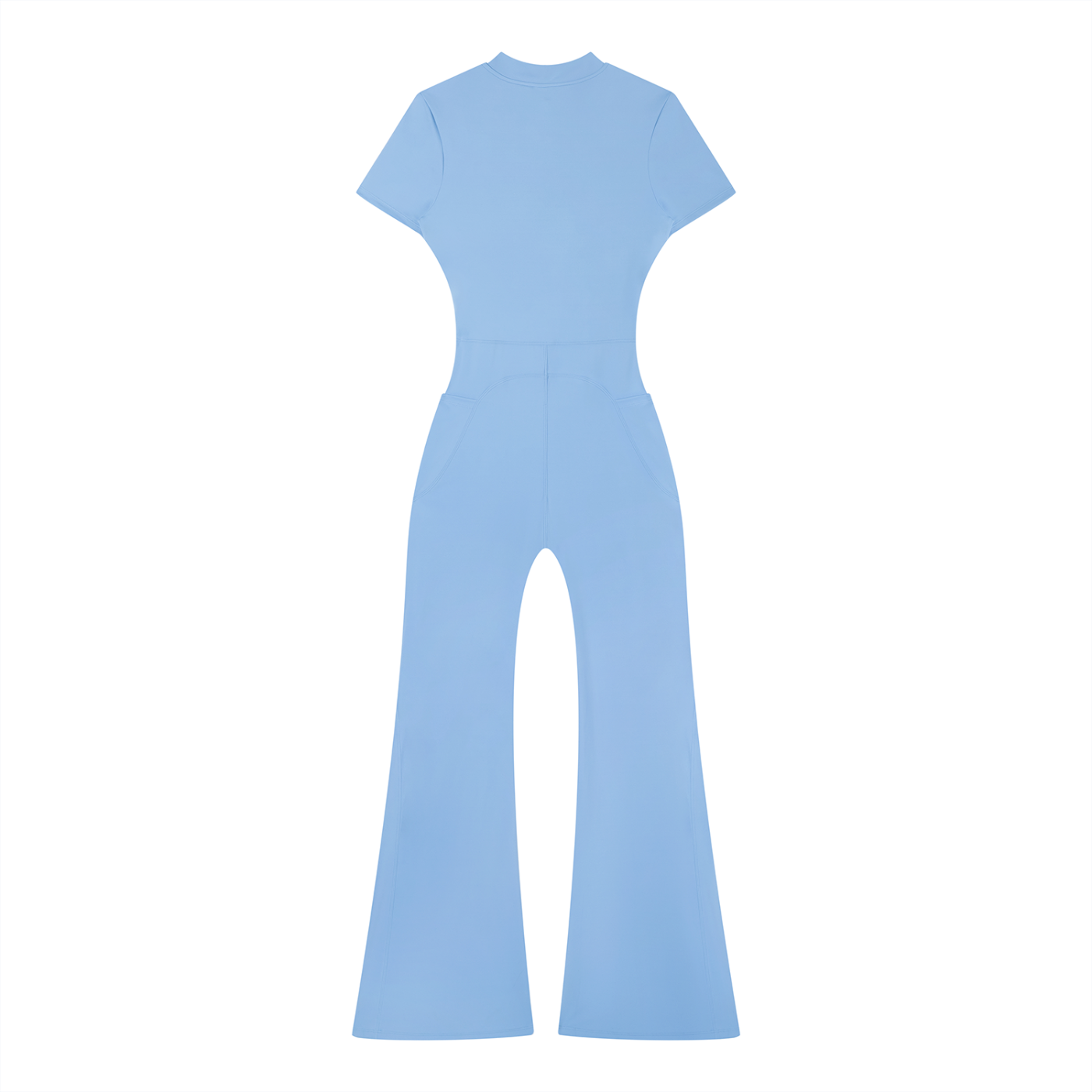Weekend Runs Women’s Tight Flared Leg Quarter-Zip Jumpsuit