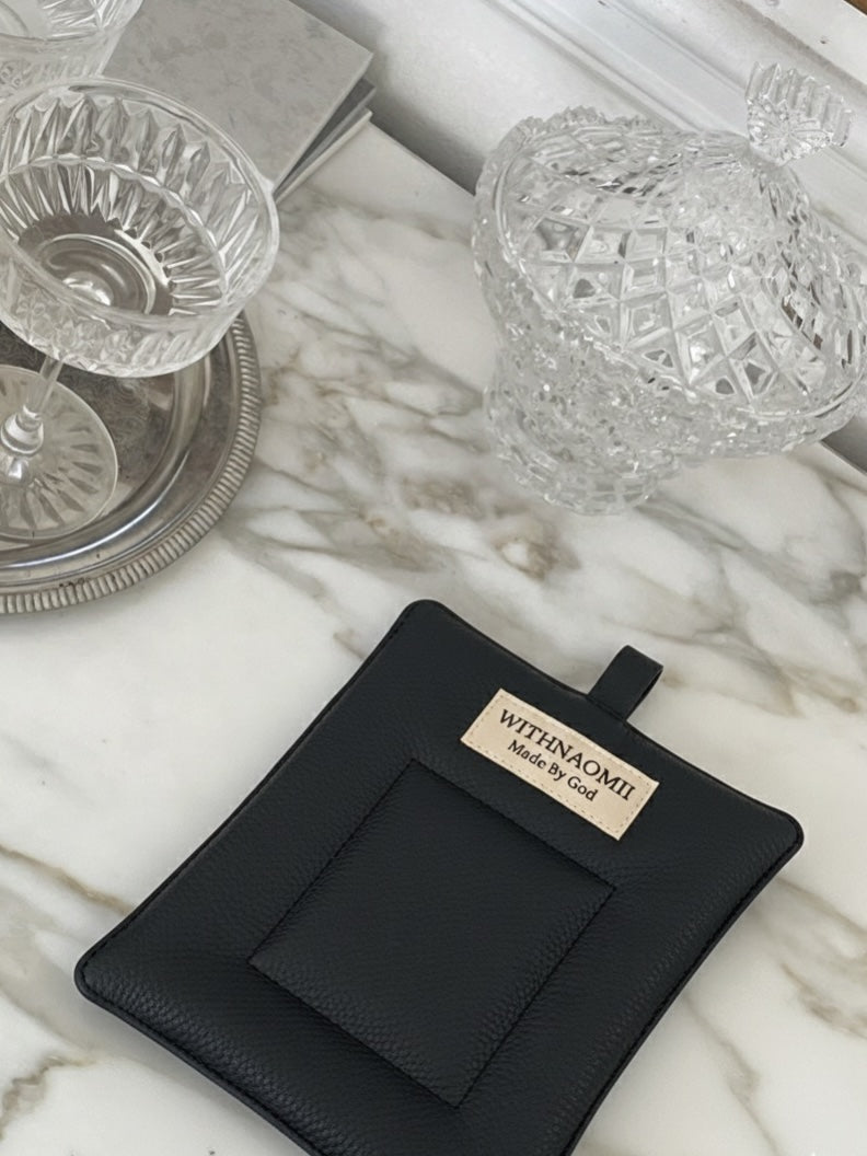 Leather coaster