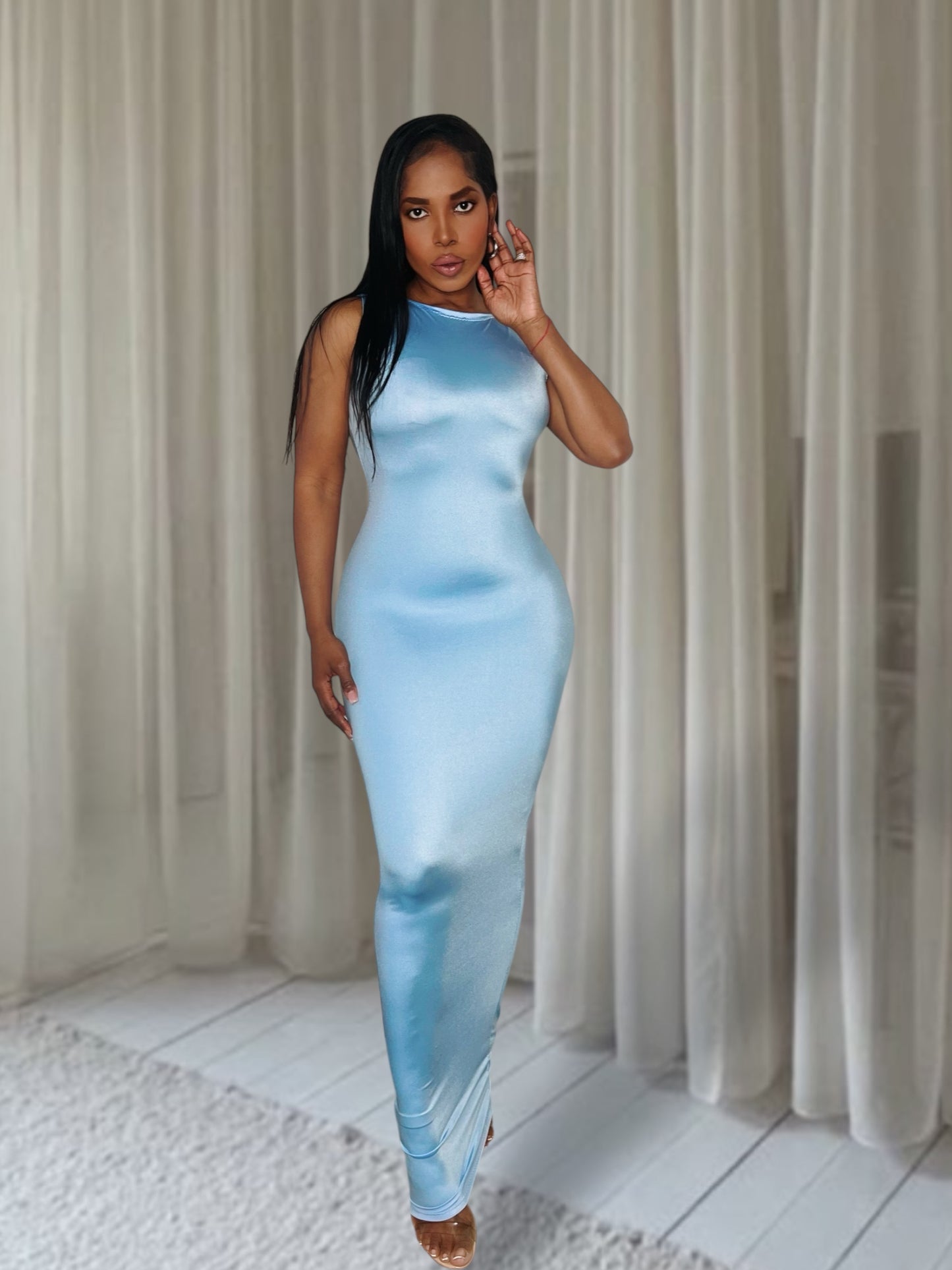 Jodi dress 'sky'