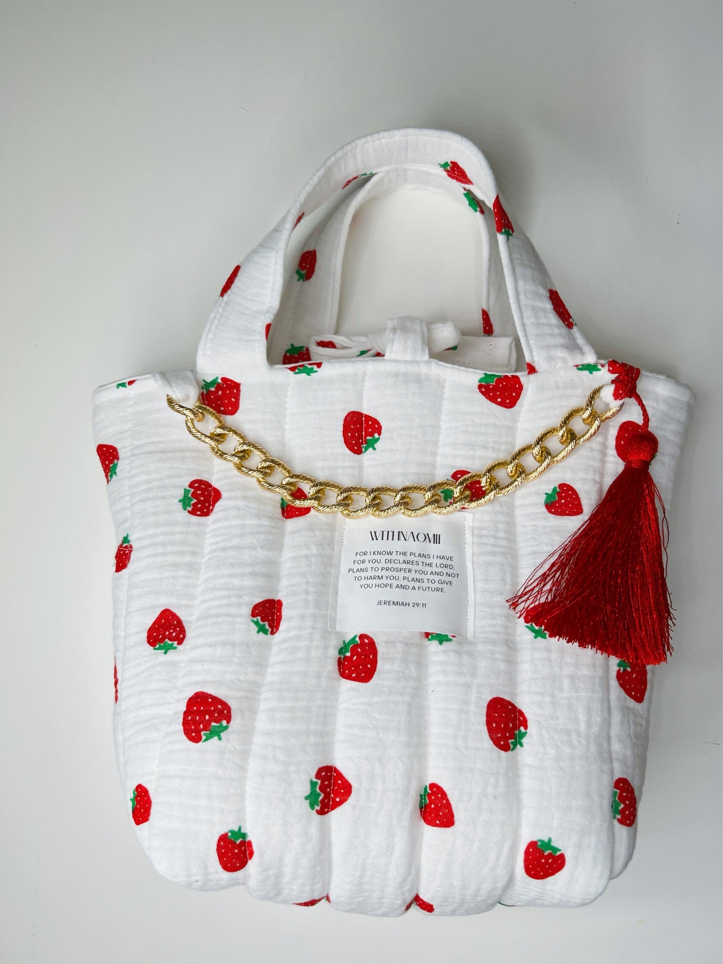 Jeremiah 29:11 the fruit mini bag (strawberries)
