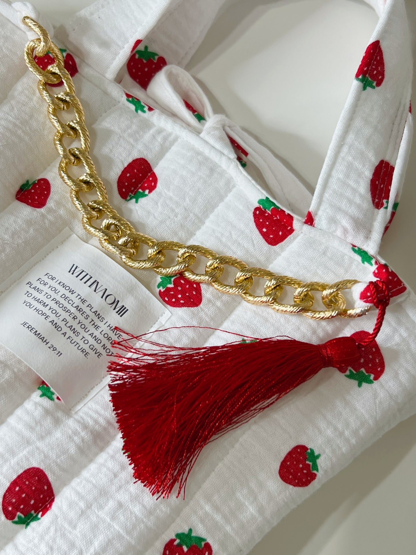 Jeremiah 29:11 the fruit mini bag (strawberries)