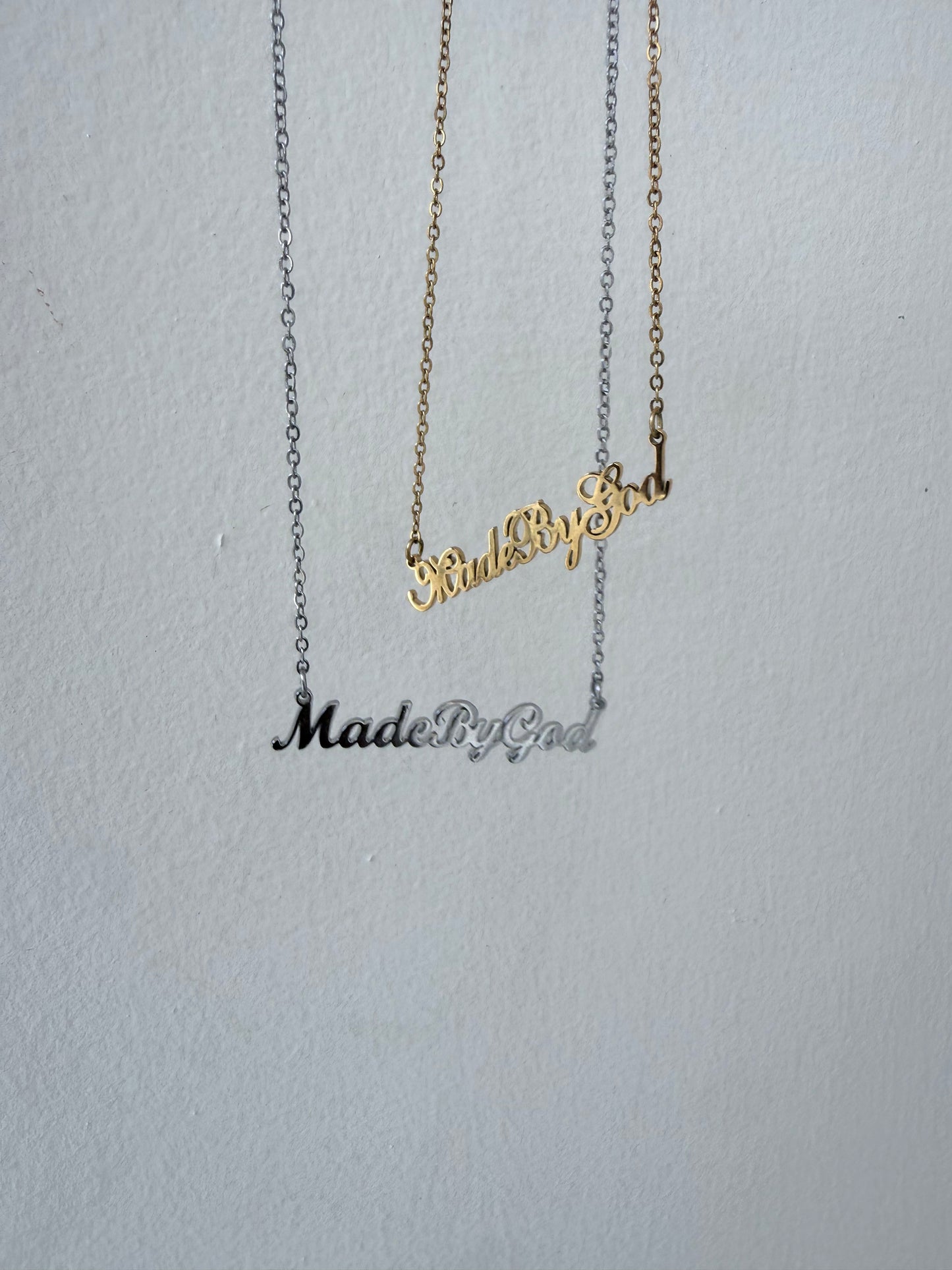 A still voice gold necklace