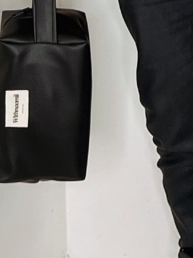 Leather money unisex pouch