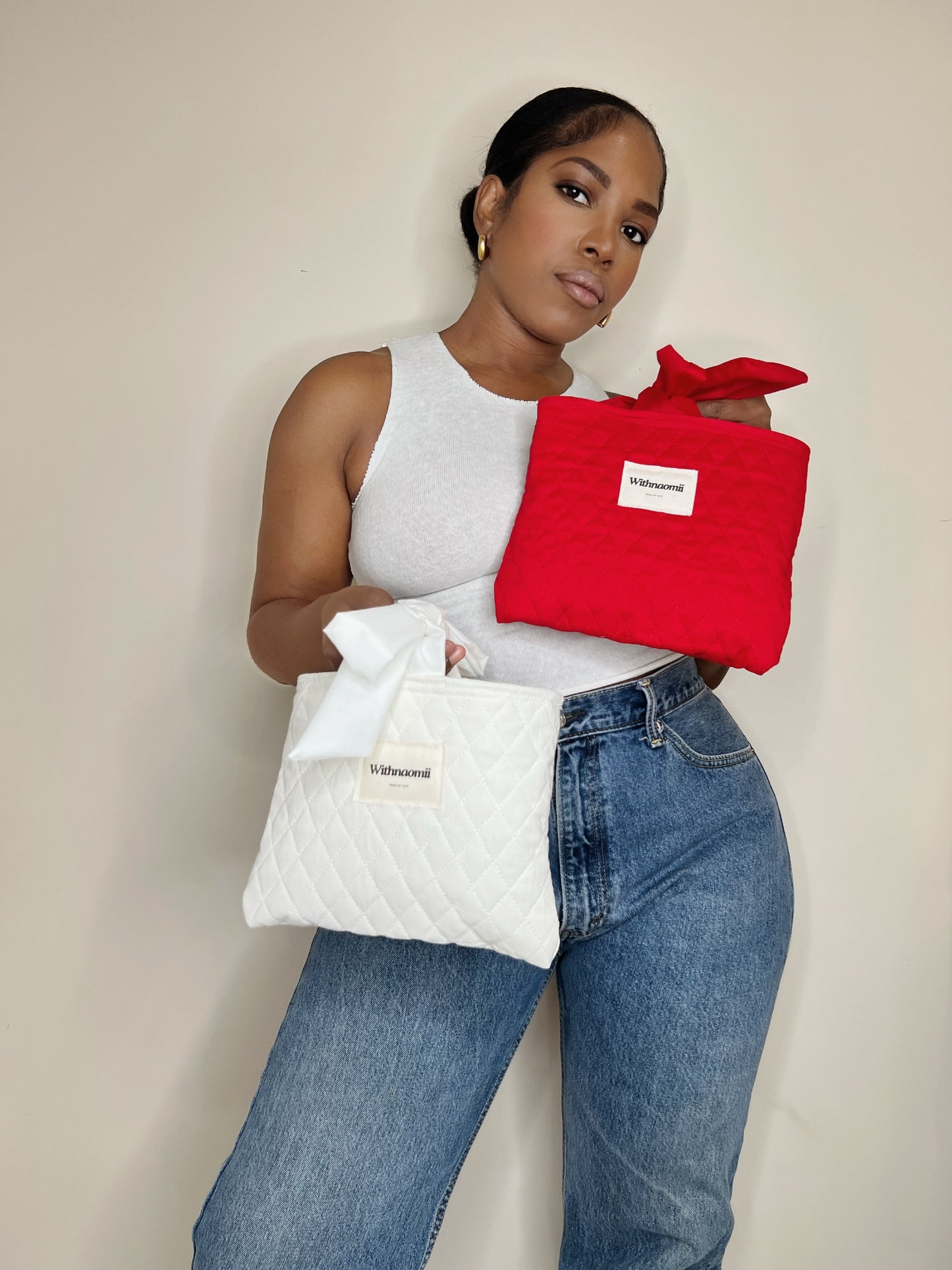 Be still & know | padded Bible sleeve cherry