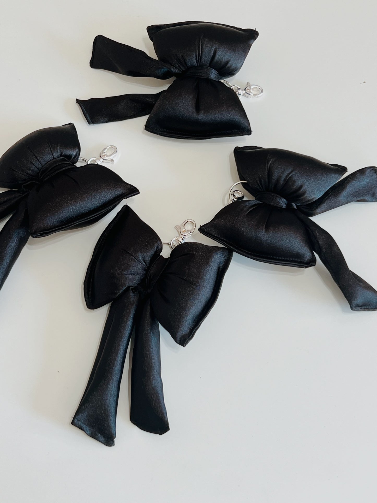 Give me satin bag charm | bow keychain
