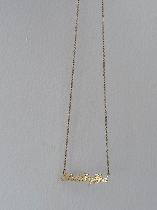 A still voice gold necklace