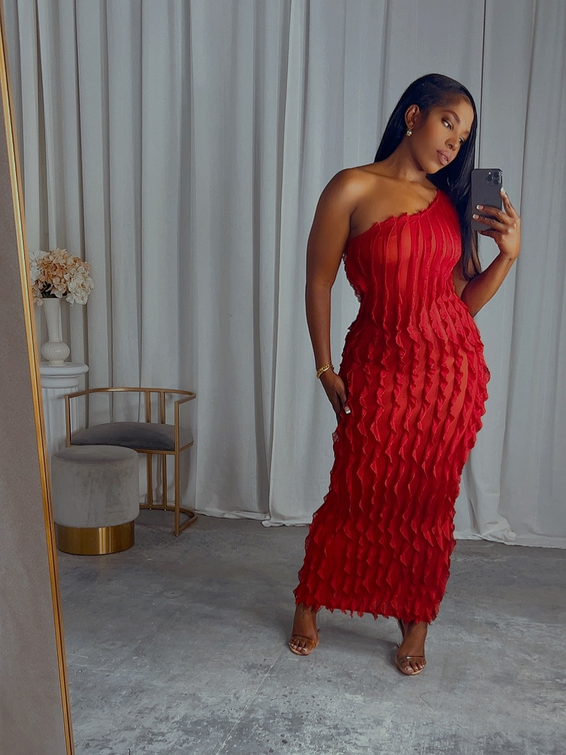 Chosen one dress restock rust orange