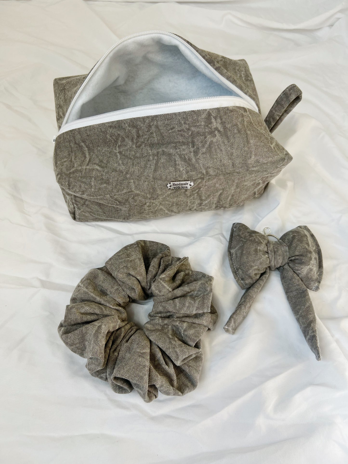 Take me with you | large bag washed dove