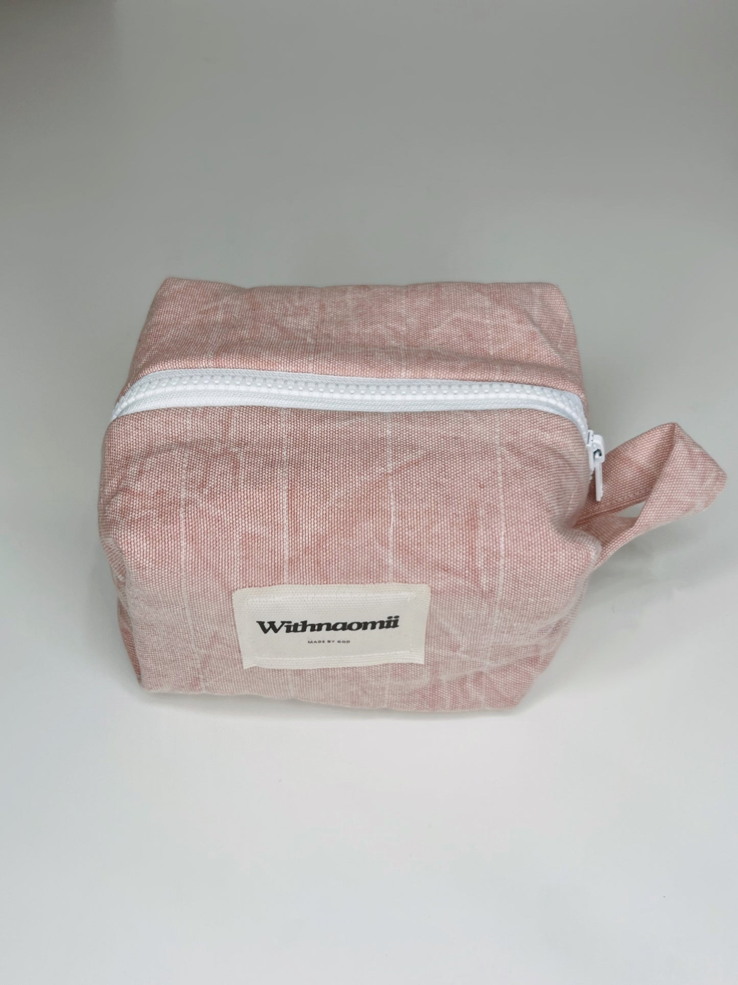 Take me with you • small quilted bag blush