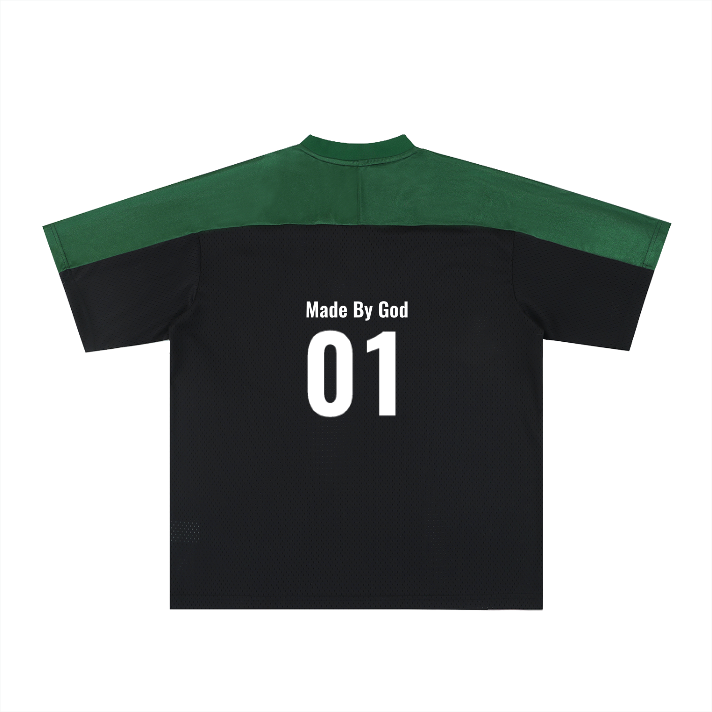 Oversized unisex Mesh V-Neck Jersey