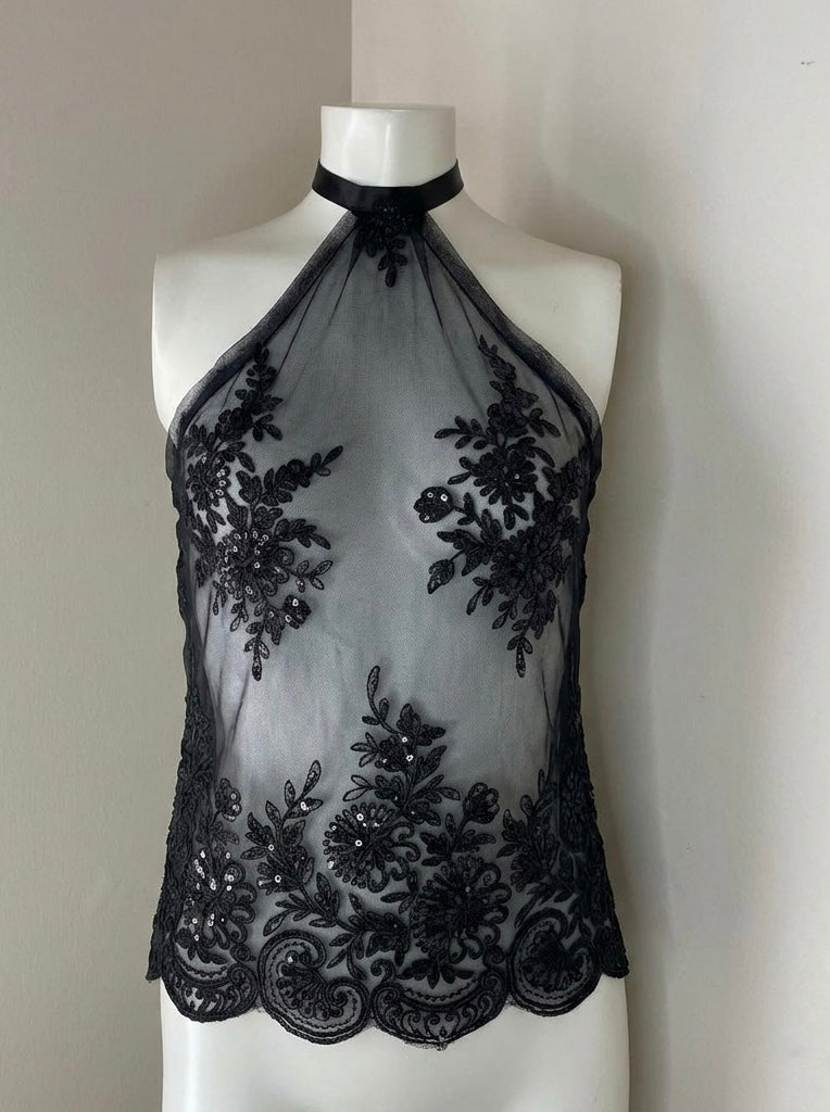 Blackberry sorbet halter top