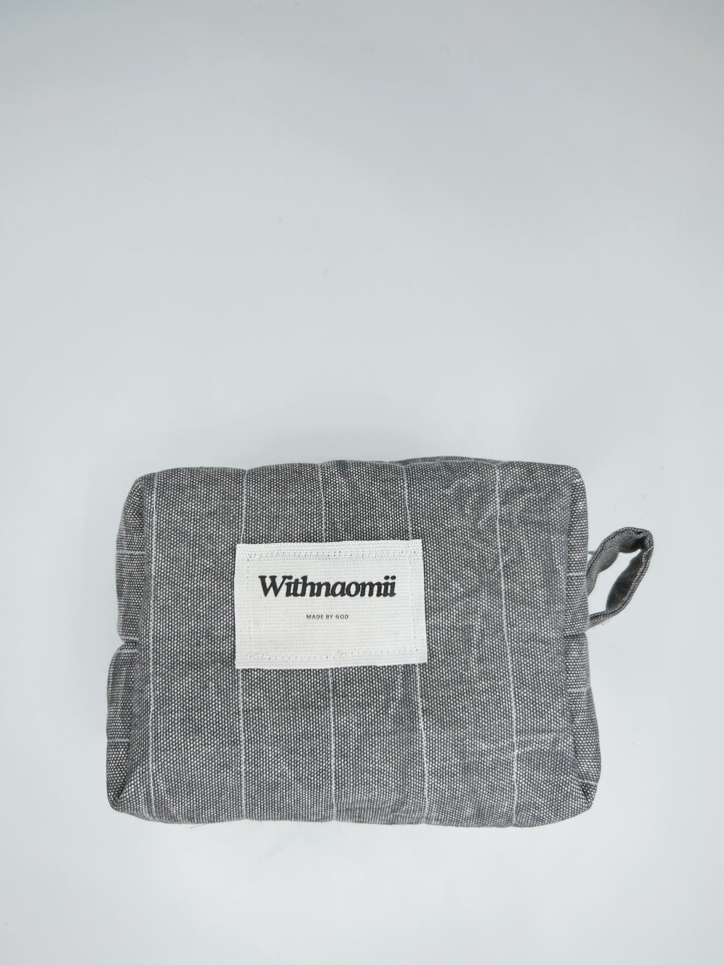 Take me with you • small quilted bag dove