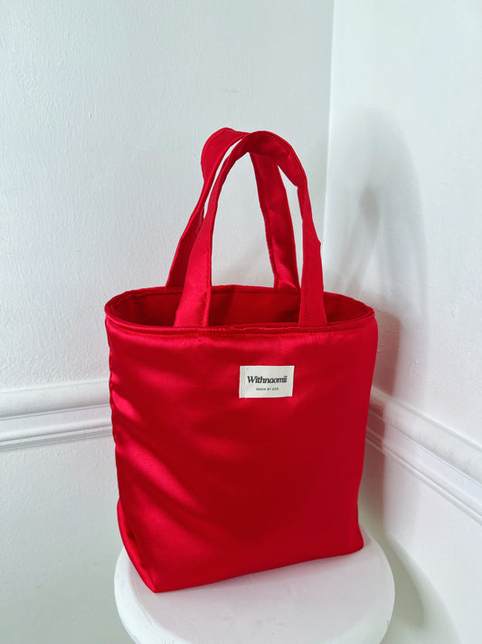 Something red small tote bag