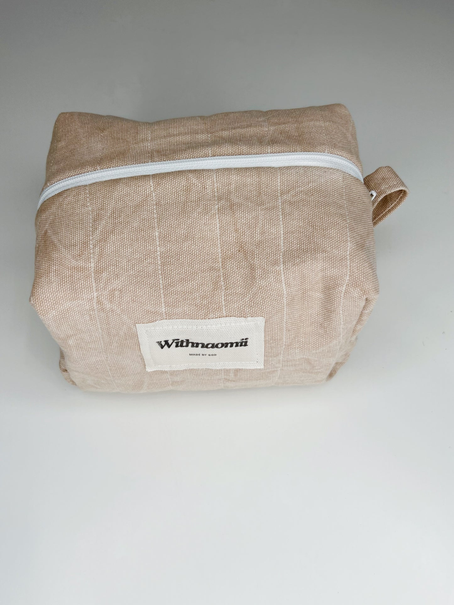 Take me with you • small quilted bag taupe