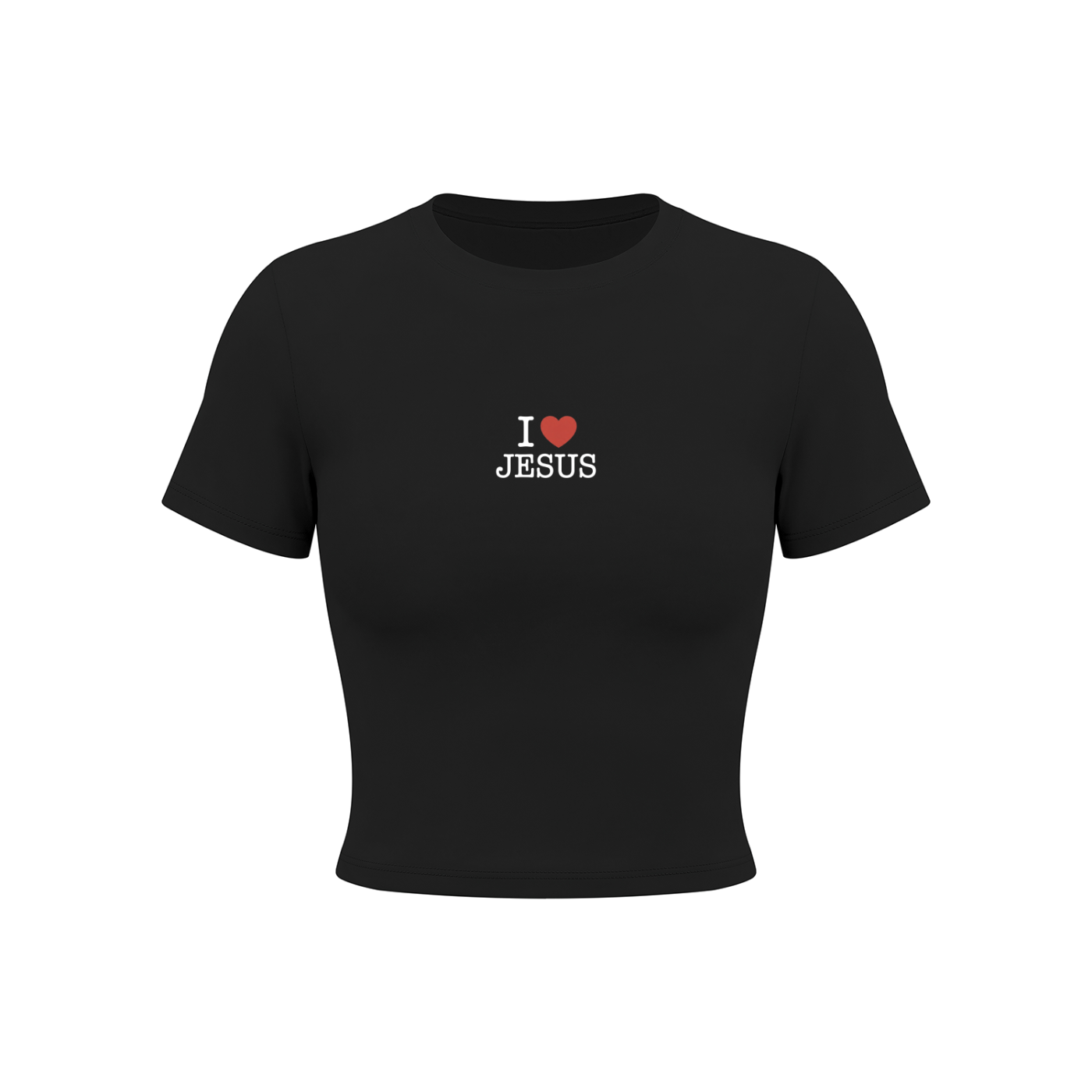 I Heart Jesus Performance Crop T-Shirt
