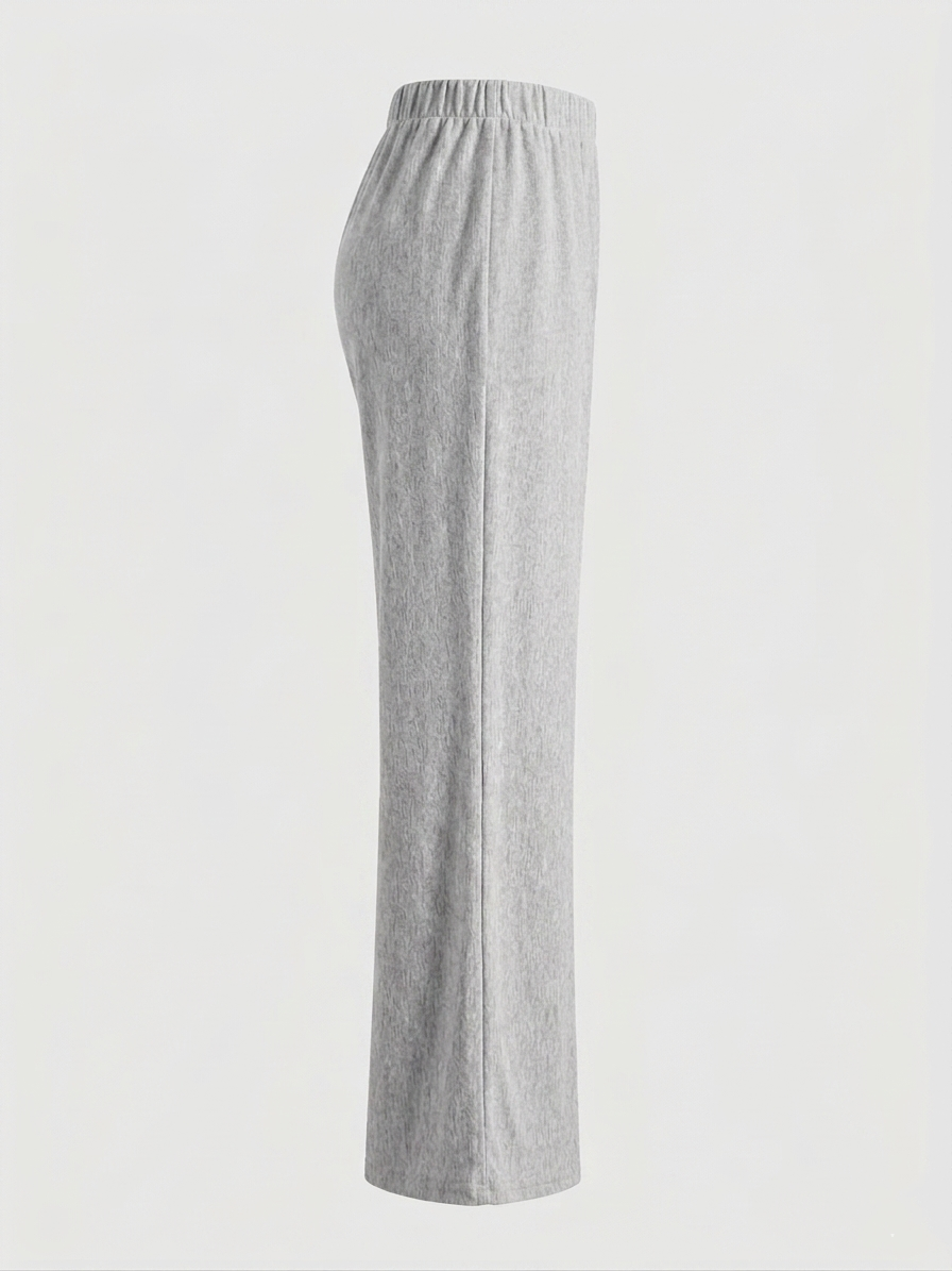 Muse Premium Heather Gray Wide-Leg Pants