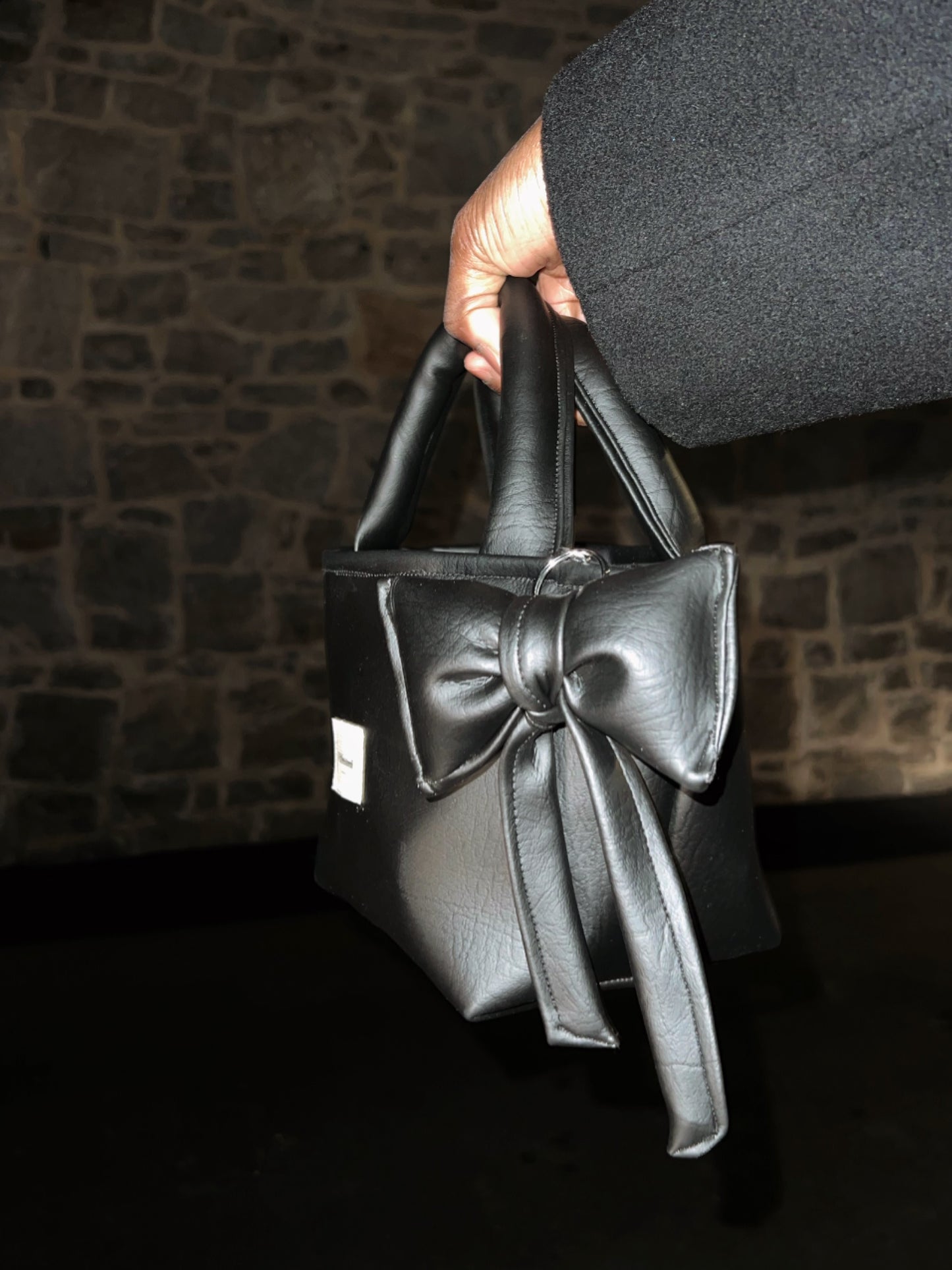 My mini leather bow bag charm | keychain