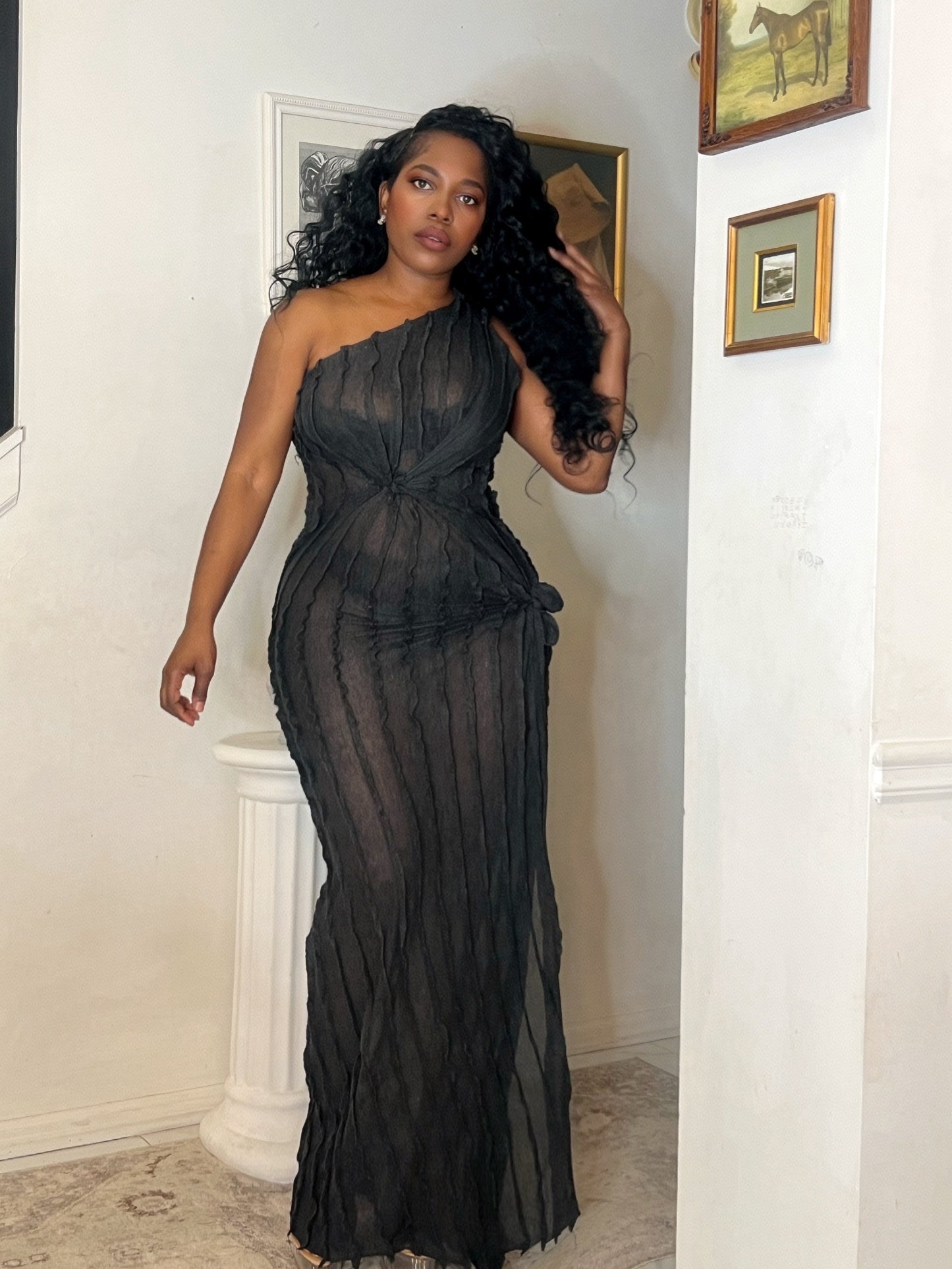 London fog knotted wrap dress