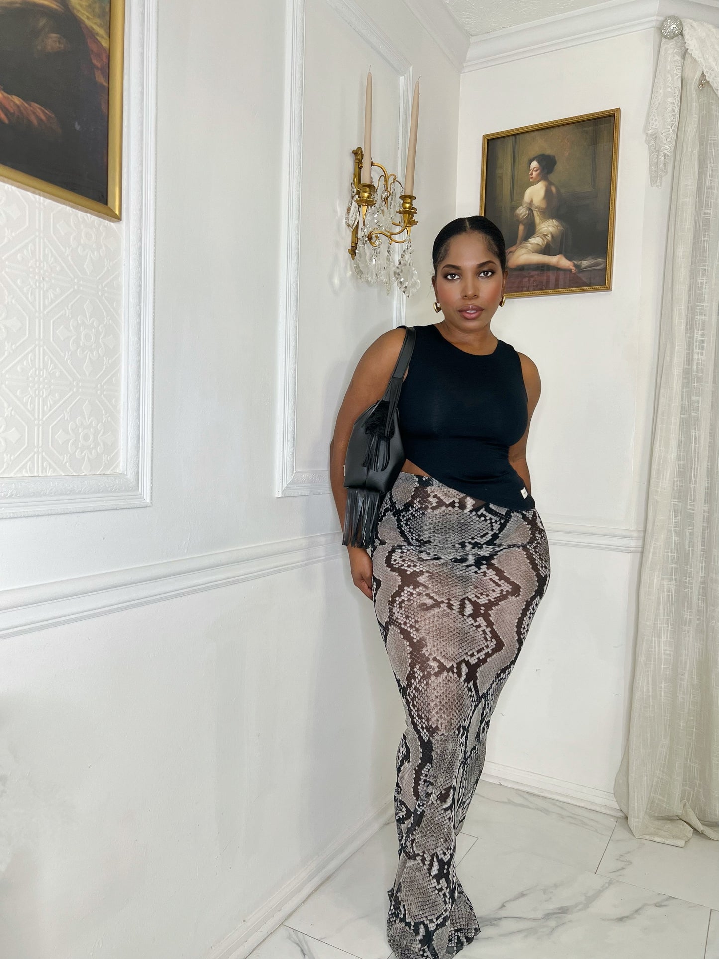 The Millie Skirt Python