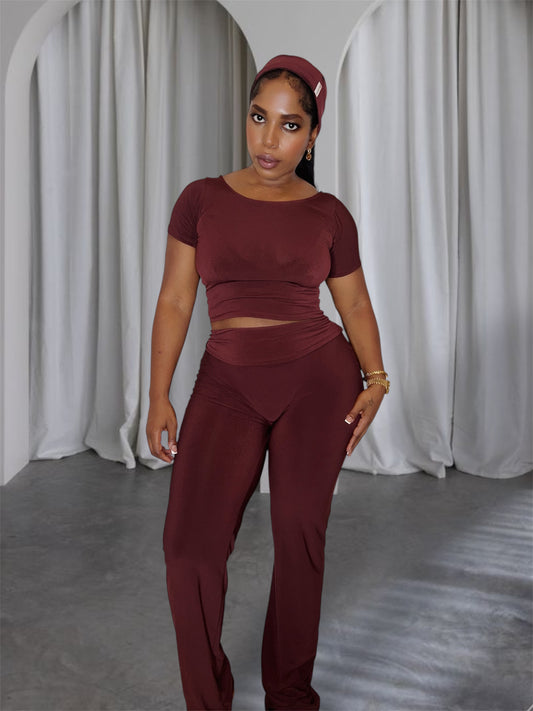 Ash Wide leg flip over pants set