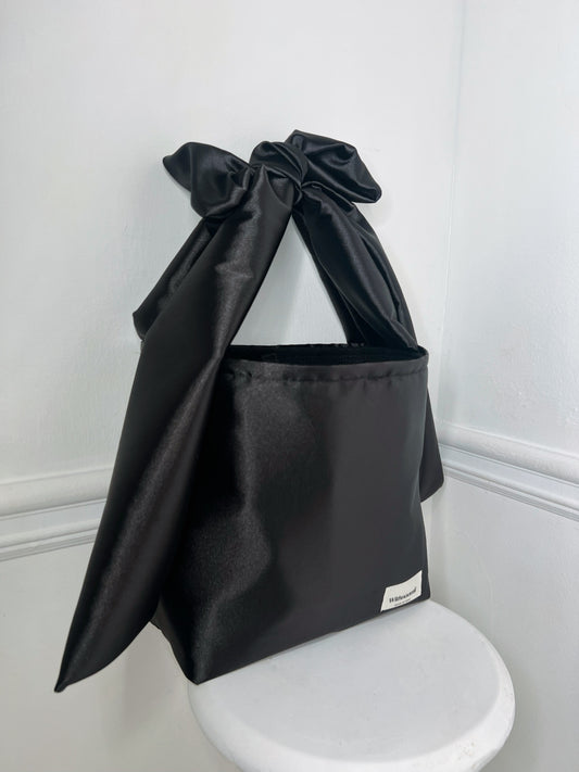 Ballerina Satin bow tote bag