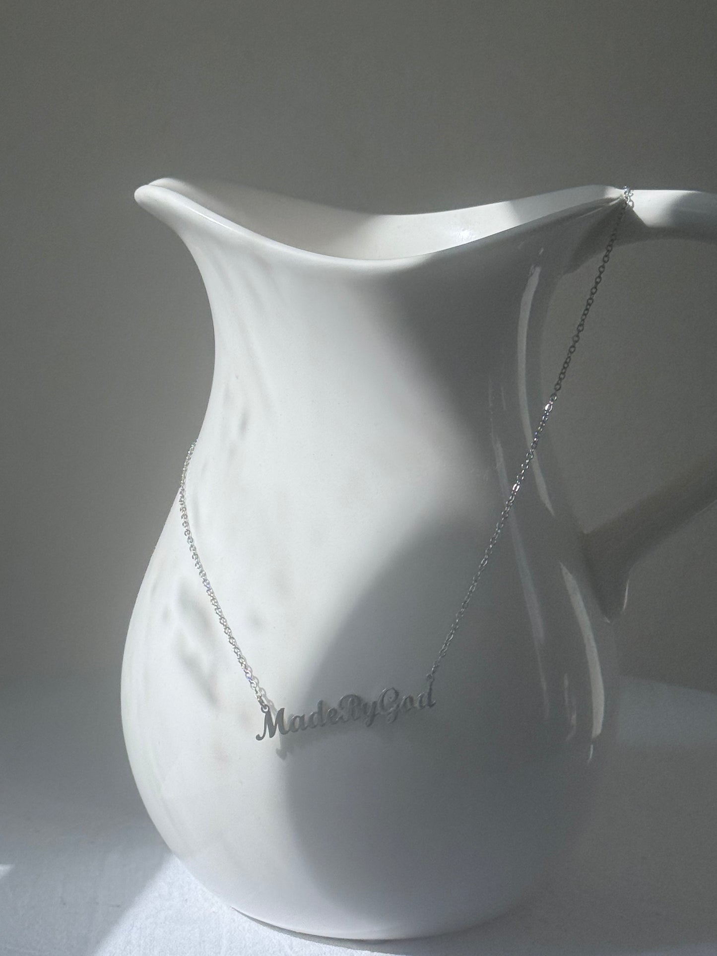 A still voice silver necklace