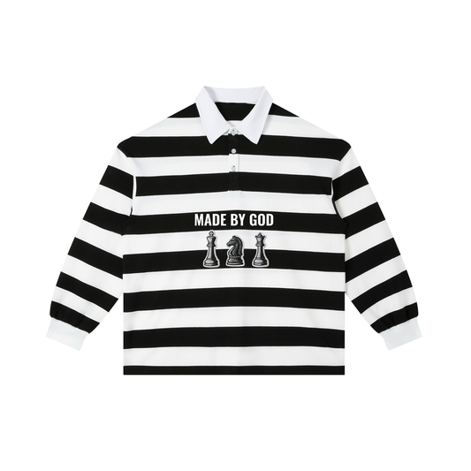 Leadership Color Block Stripe Polo Shirt