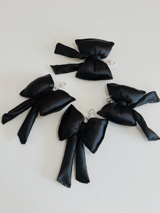 Give me satin bag charm | bow keychain