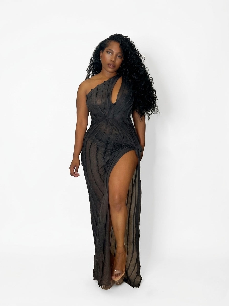 London fog knotted wrap dress