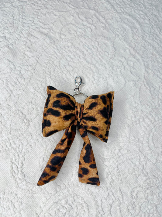 Bow moment Leopard keychain