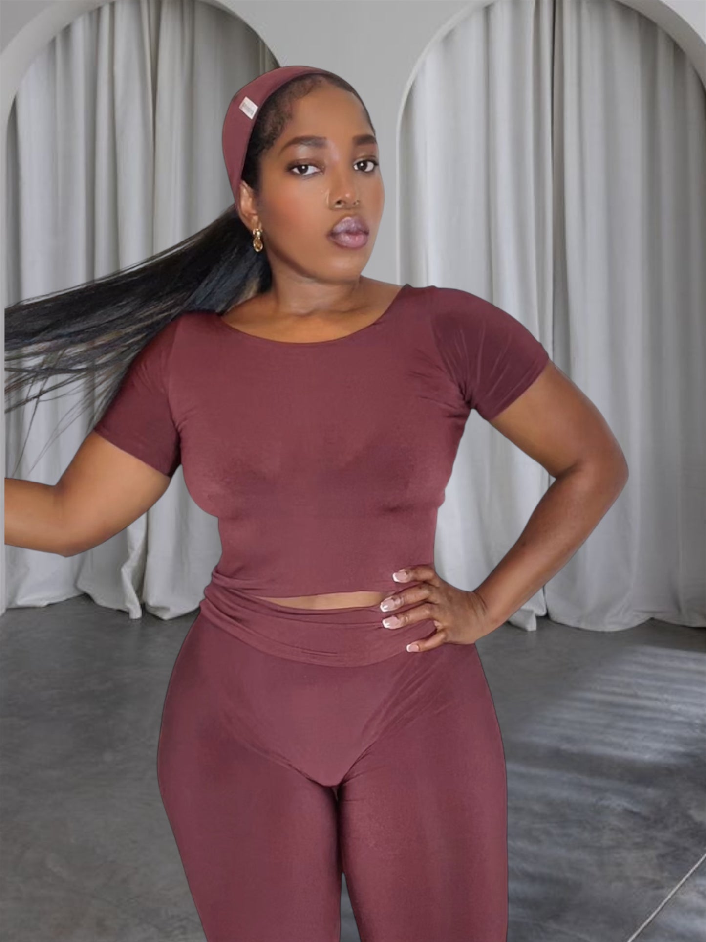 Ash Wide leg flip over pants set