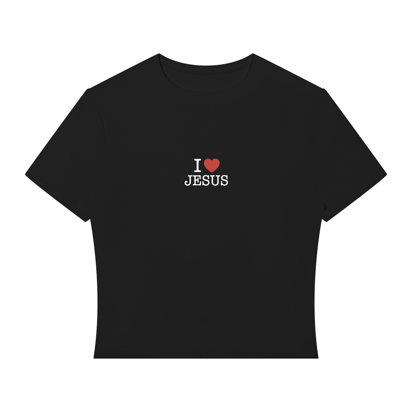 I Heart Jesus Performance Crop T-Shirt