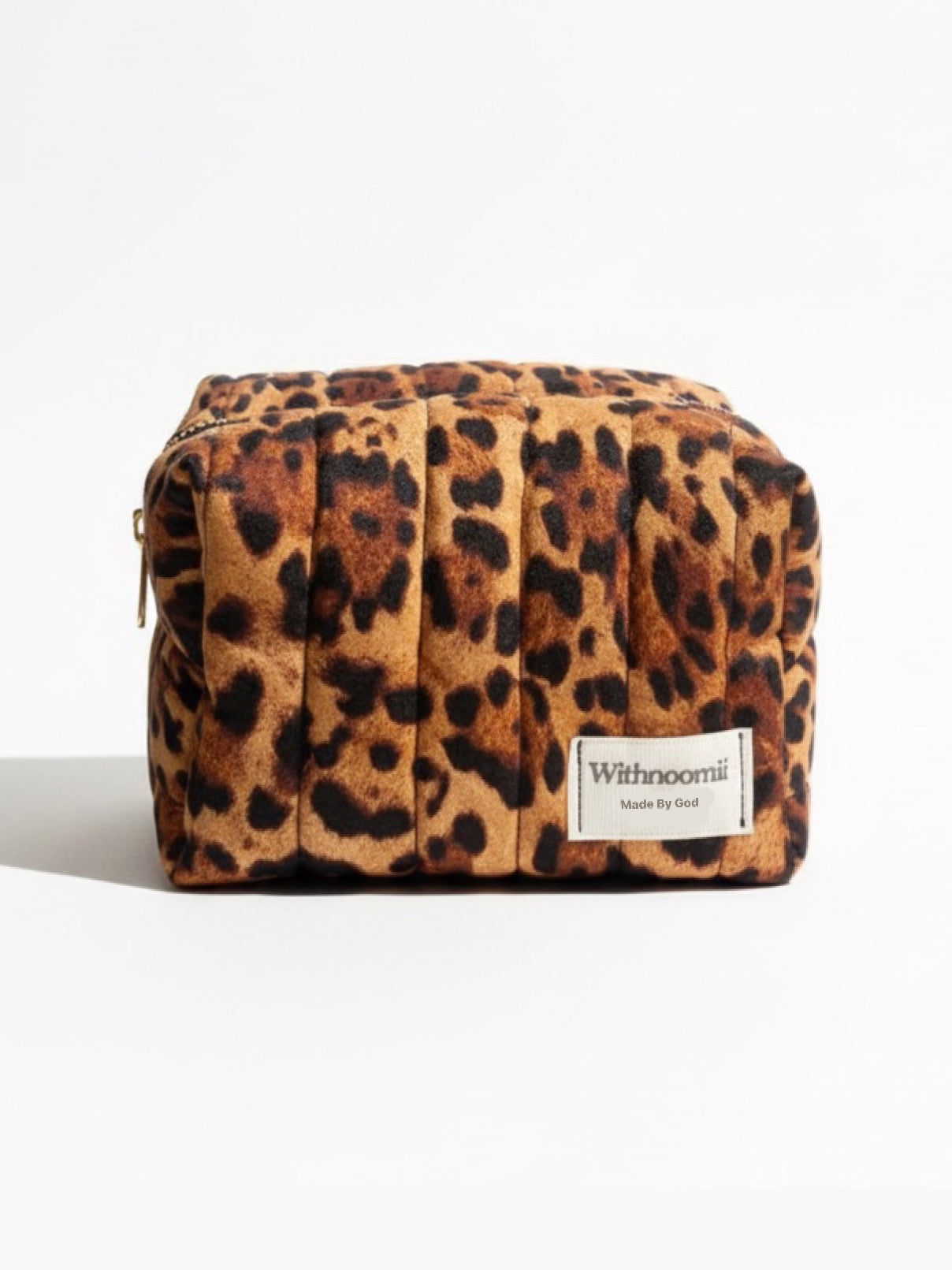 Mini fit everything leopard cosmetics bag