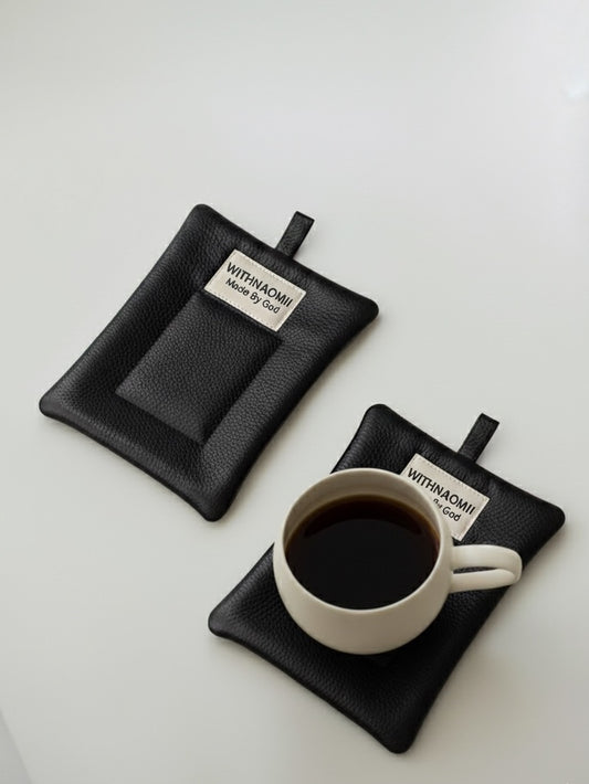 Leather coaster