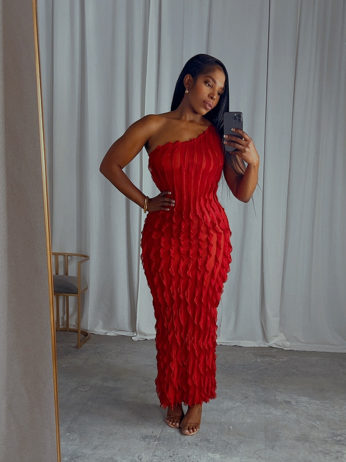 Chosen one dress restock rust orange
