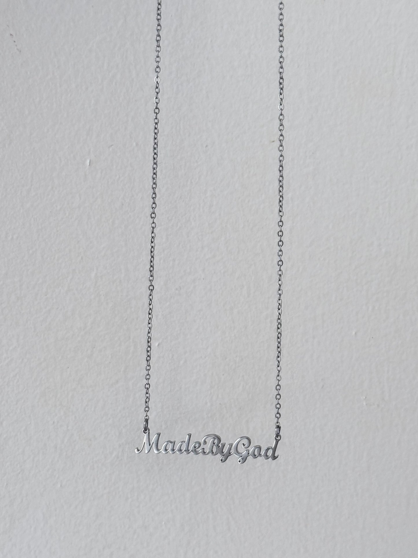 A still voice silver necklace