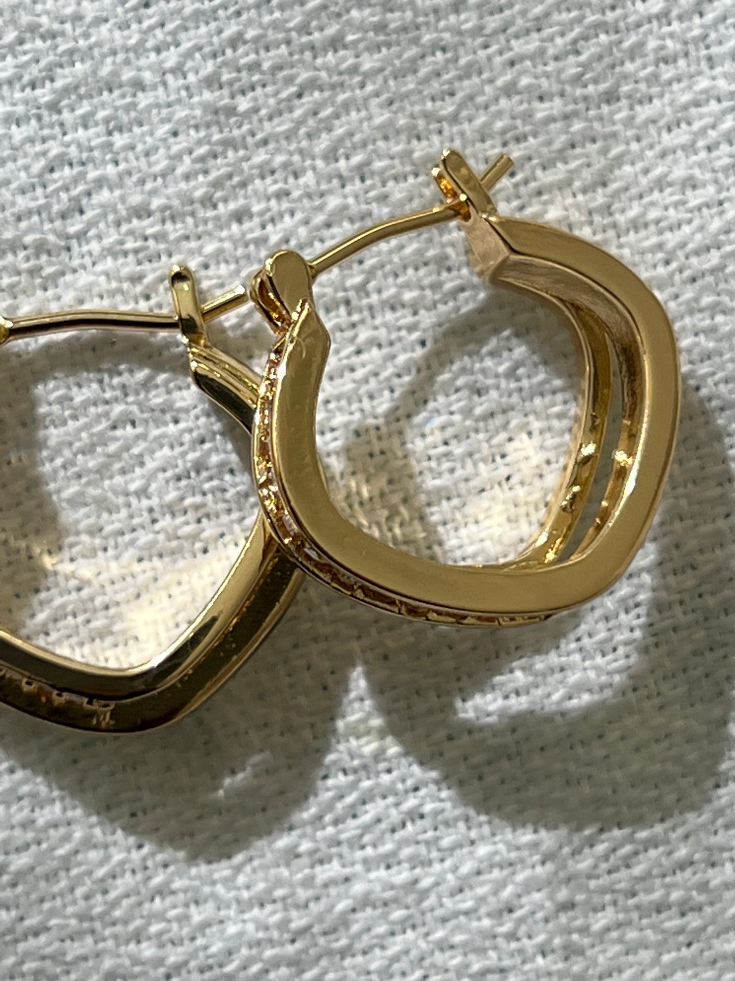 Eternal gold diamond earrings