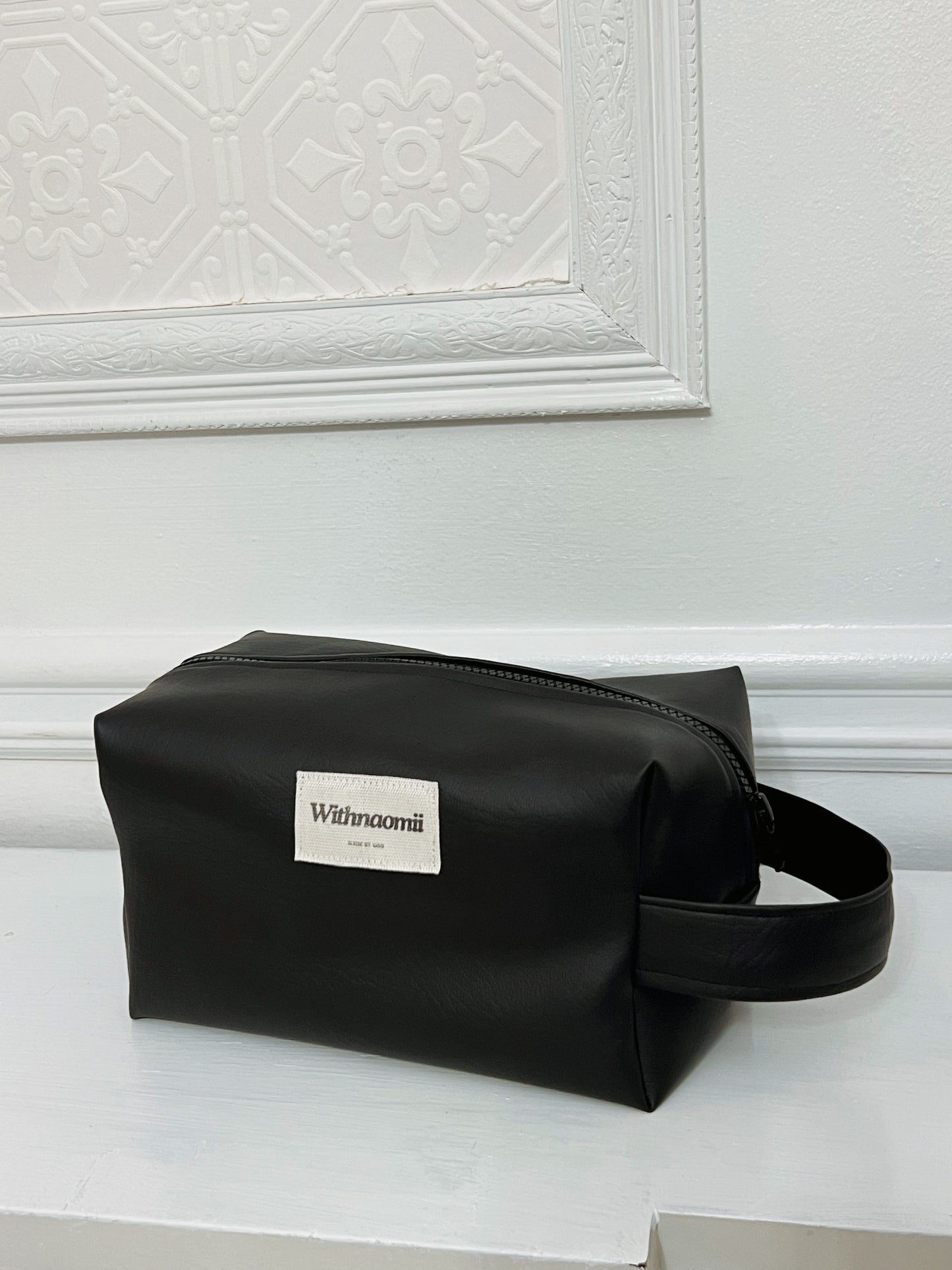 Leather money unisex pouch