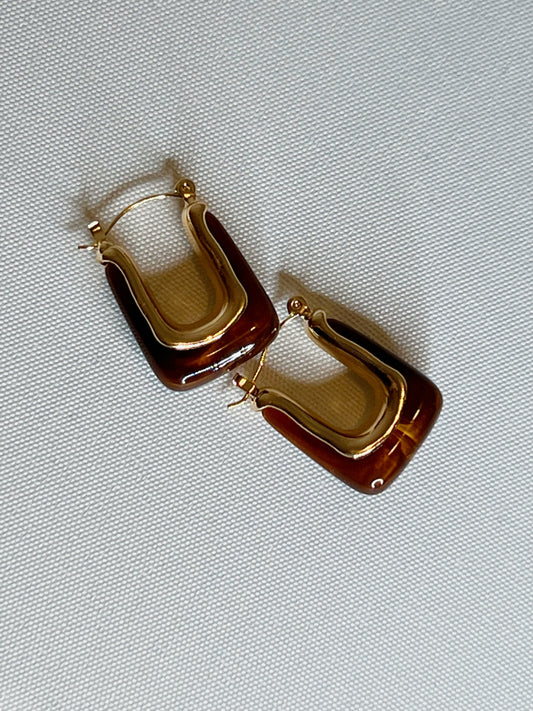 Chocolate chip earrings