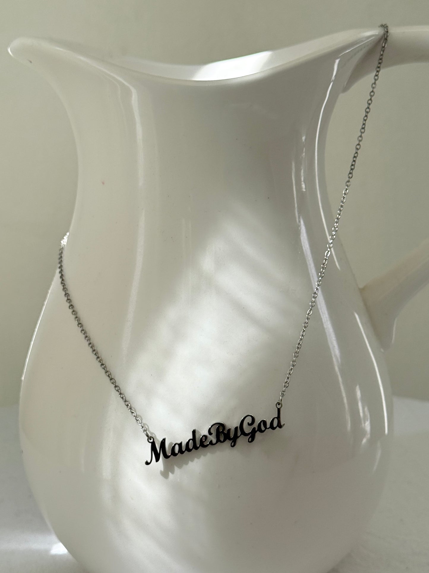 A still voice silver necklace