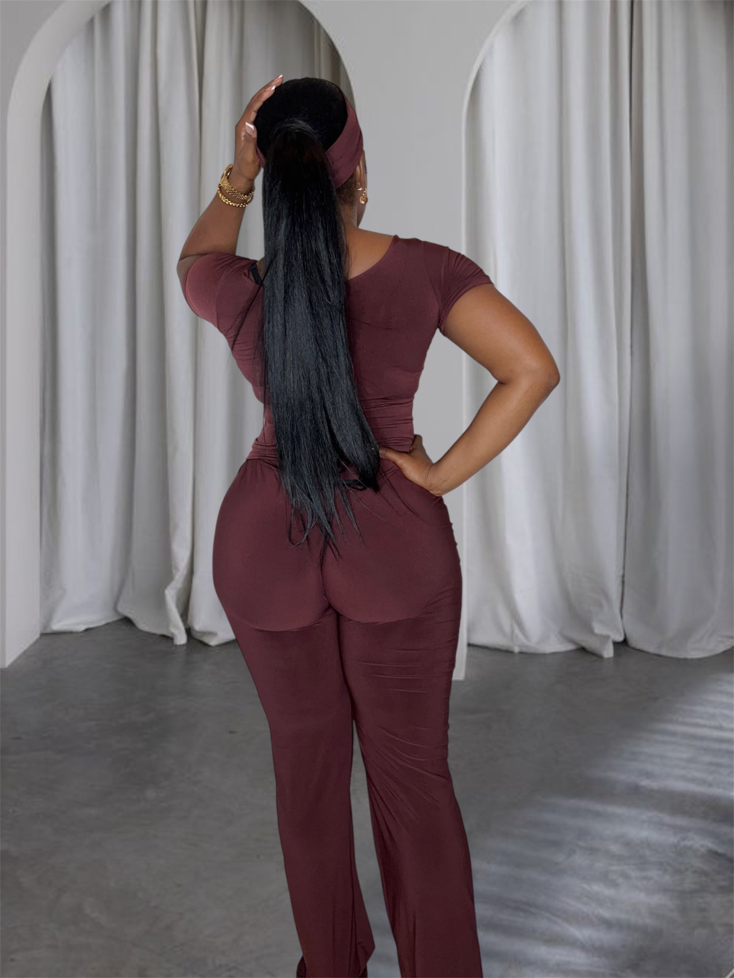 Ash Wide leg flip over pants set