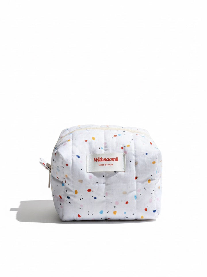 Mini confetti makeup bag