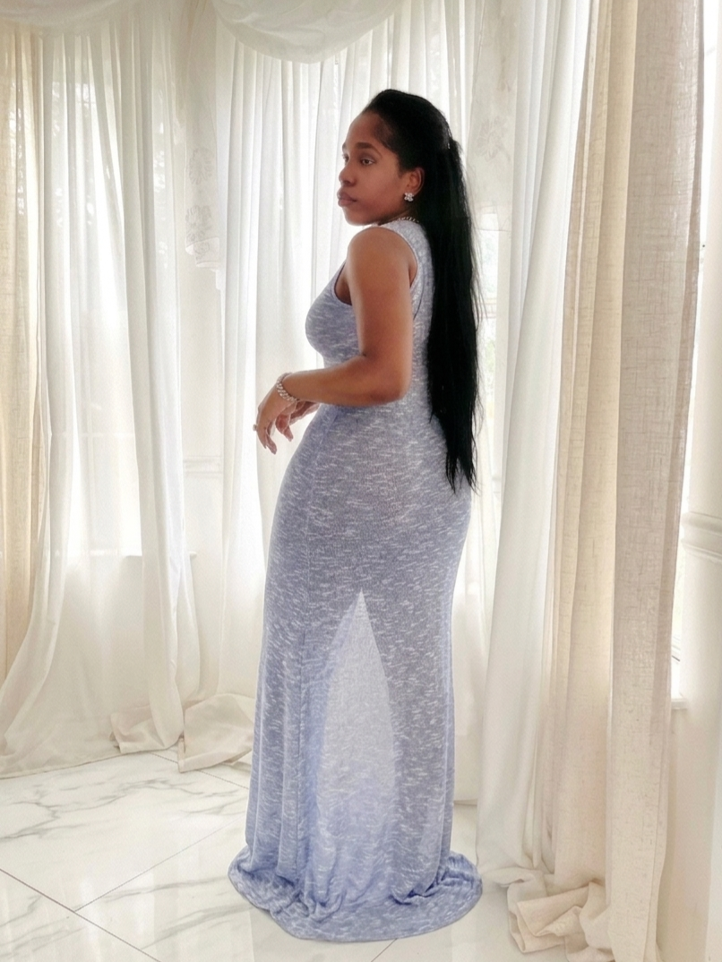 Blueberry Knit dress