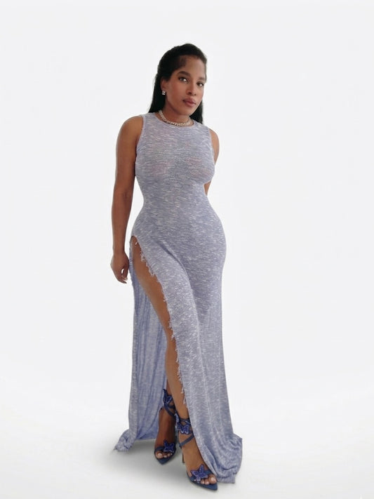 Blueberry Knit dress