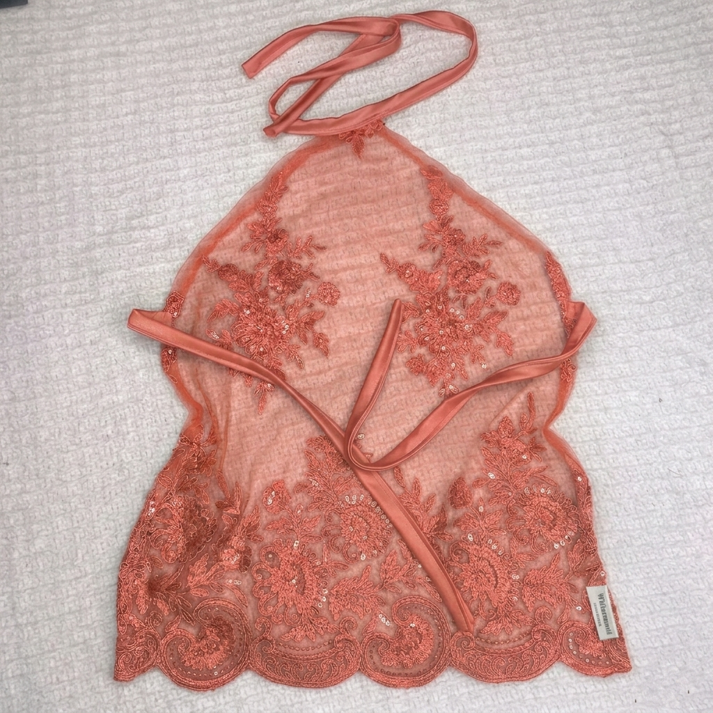 Peach lemonade pucker halter top